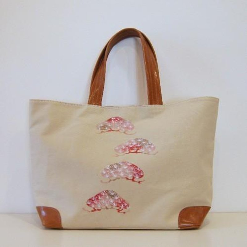 Tote bag Akamatsu - Handbags & Totes - Cotton & Hemp Khaki