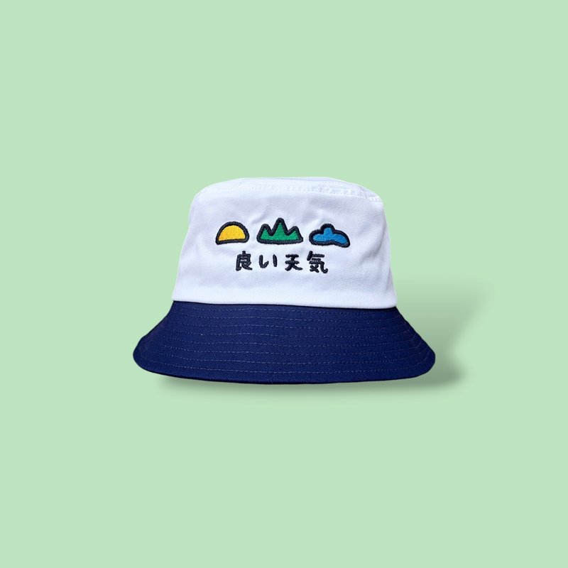 Handmade bucket hat - หมวก - ผ้าฝ้าย/ผ้าลินิน สีน้ำเงิน