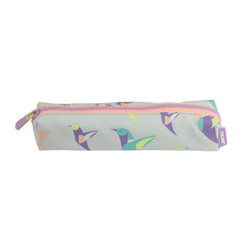 MILAN small pencil case_hummingbird - กล่องดินสอ/ถุงดินสอ - เส้นใยสังเคราะห์ สึชมพู