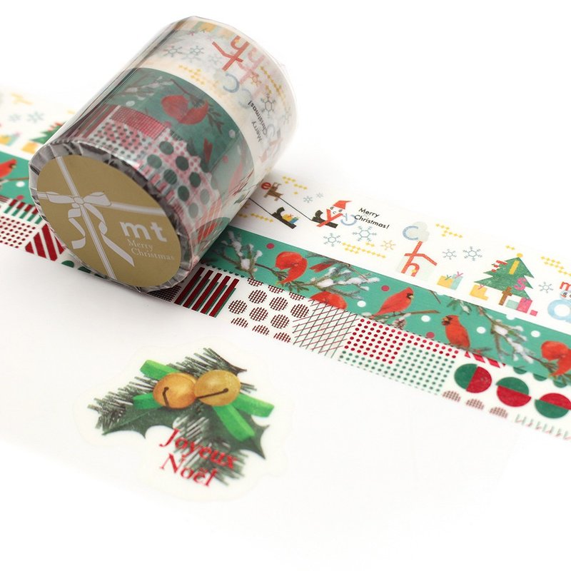 mt Masking Tape Christmas 2022 / A (MTCMAS128) - Washi Tape - Paper Multicolor