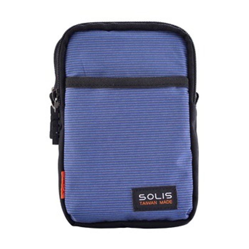 Reflective printing Oblong bag (Blue Straight) - Messenger Bags & Sling Bags - Other Materials Multicolor