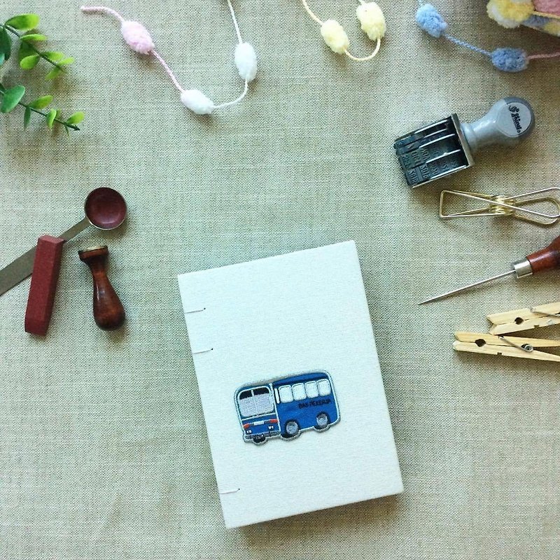 Malaysia series factory workers bus handmade bookstore hand book - Notebooks & Journals - Paper 