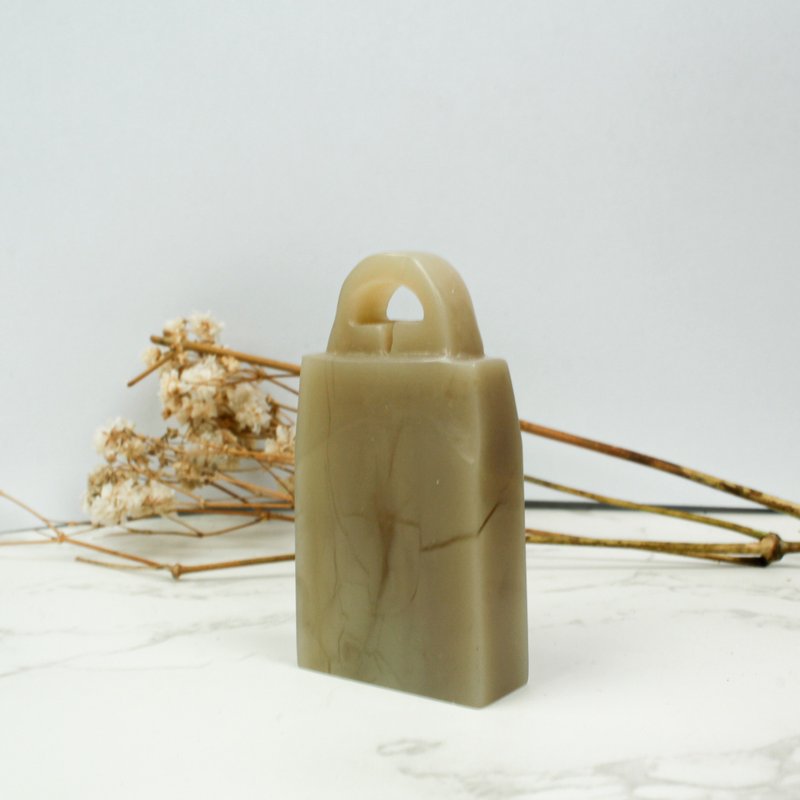 客製化手工印章-|老撾石印鈕-3.1 x 1.2 CM|手工篆刻印章 - 印章/印台 - 石頭 