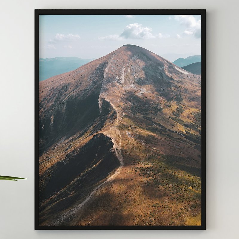Mountain Artwork, Framed Mountain Print, Mountain Art Framed, Large Mountain Art - Posters - Paper 