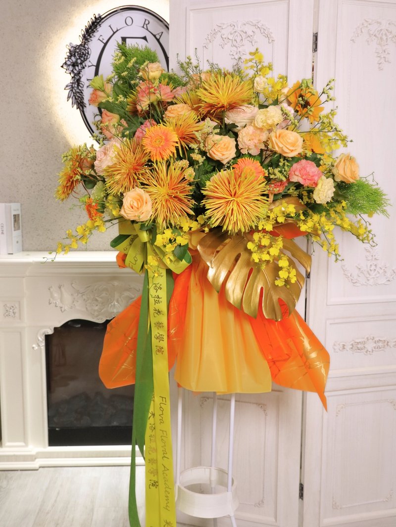 追思花籃 - 盆栽/植栽 - 植物．花 橘色