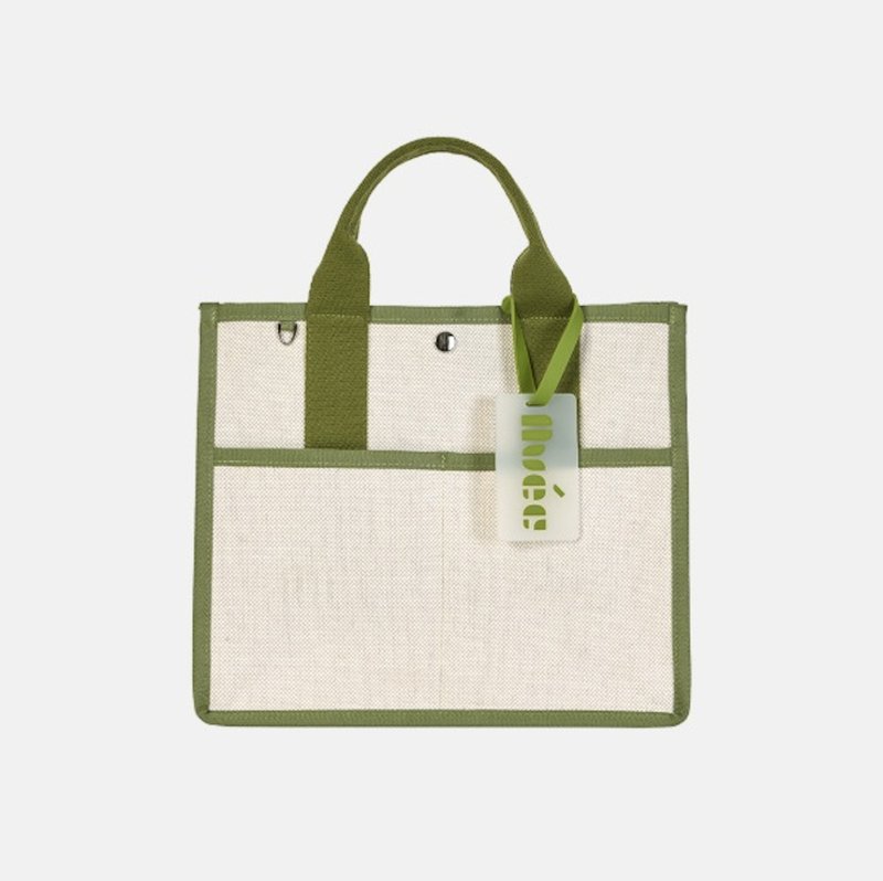 RoiBag Garden - 手袋/手提包 - 棉．麻 綠色