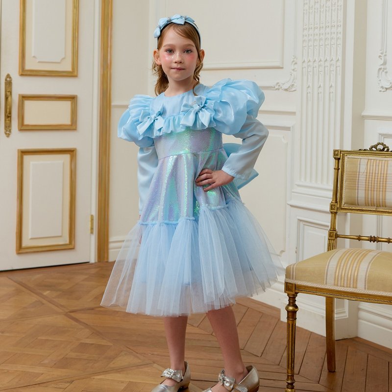 芭比连衣裙 - 天空蓝 - 童裝禮服 - 其他材質 