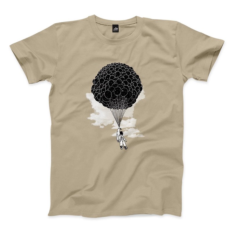 Flying to Space- Khaki-Unisex T-shirt