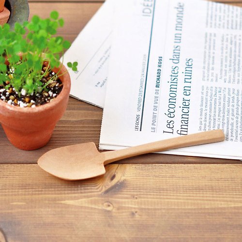 聖新陶芸 SEISHIN Garden scoop 栽培廚房用具 / 一體成形小木鏟