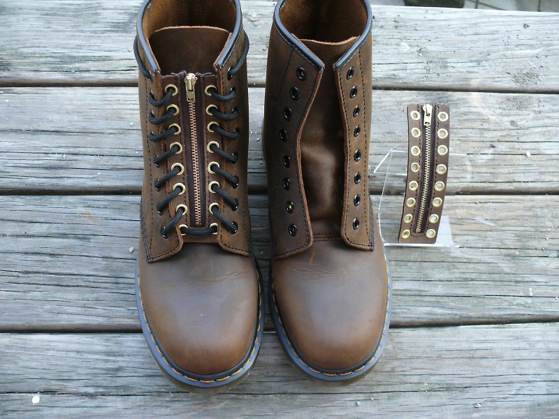 Lazy boots quickly put on and take off leather zipper - รองเท้าลำลองผู้ชาย - หนังแท้ หลากหลายสี