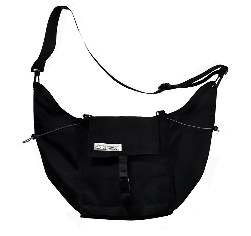 Play go bag_weight version_deformable crossbody bag - Messenger Bags & Sling Bags - Eco-Friendly Materials Black