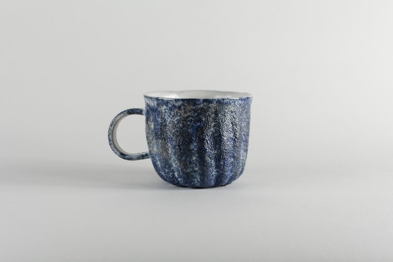 手作咖啡杯 - 咖啡杯/馬克杯 - 瓷 藍色