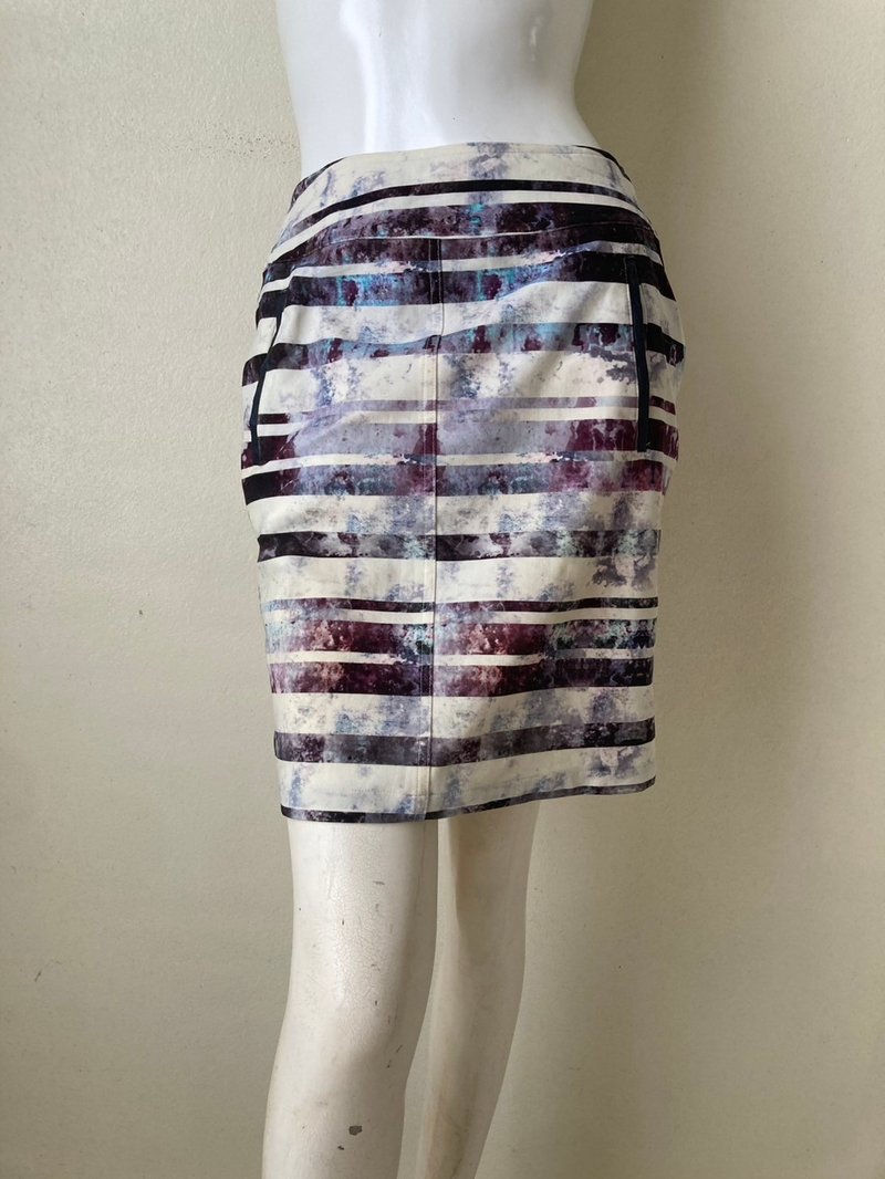 Vintage Ritsuko Shirahama Japan Mini Skirt Size 1 รอยเอว 28 - กระโปรง - ขนแกะ 