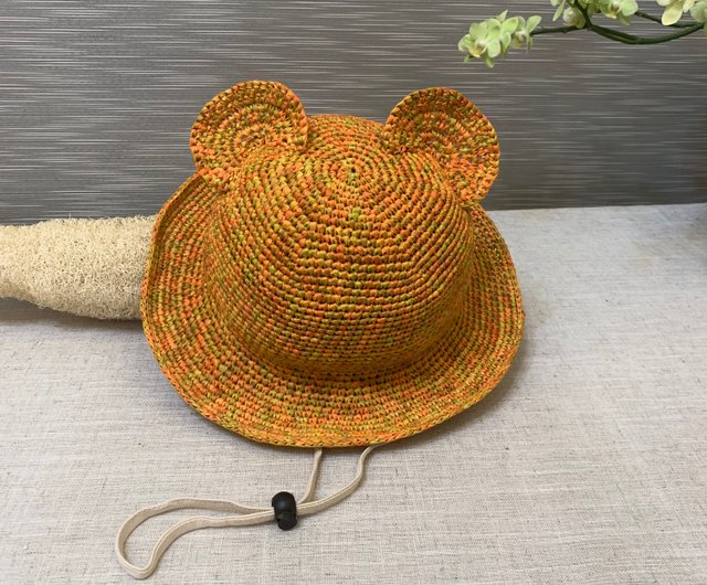 Handwoven Straw Hats from Ghana 麦わら帽子-