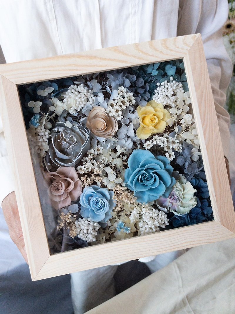 永生花珠寶盒 | 藍色系 - 乾燥花/永生花 - 植物．花 藍色