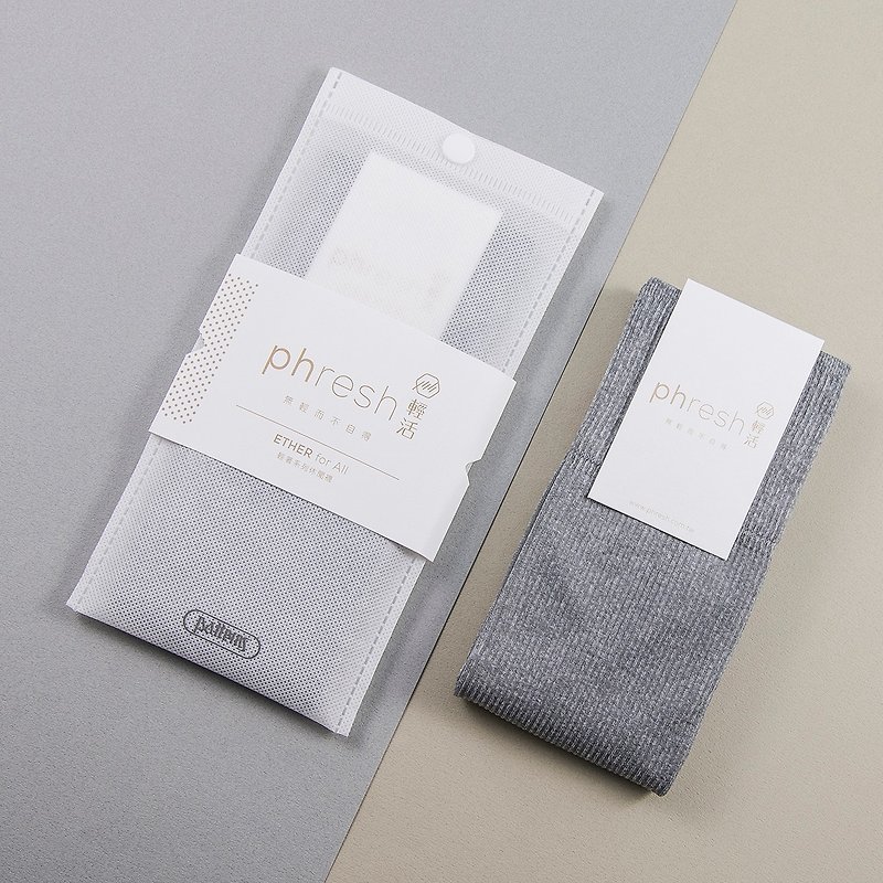 輕著 Ether - 焓溫輕暖休閒襪 - 鋁灰 - 襪子 - 其他材質 灰色
