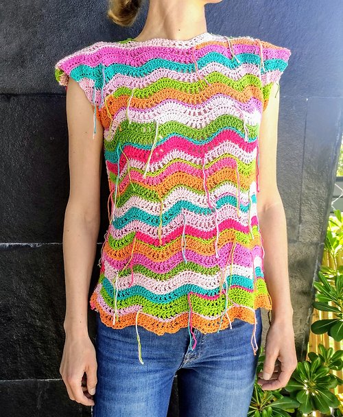 Mango Musi 手工製作彩色夏季襯衫男女皆宜的天然棉襯衫