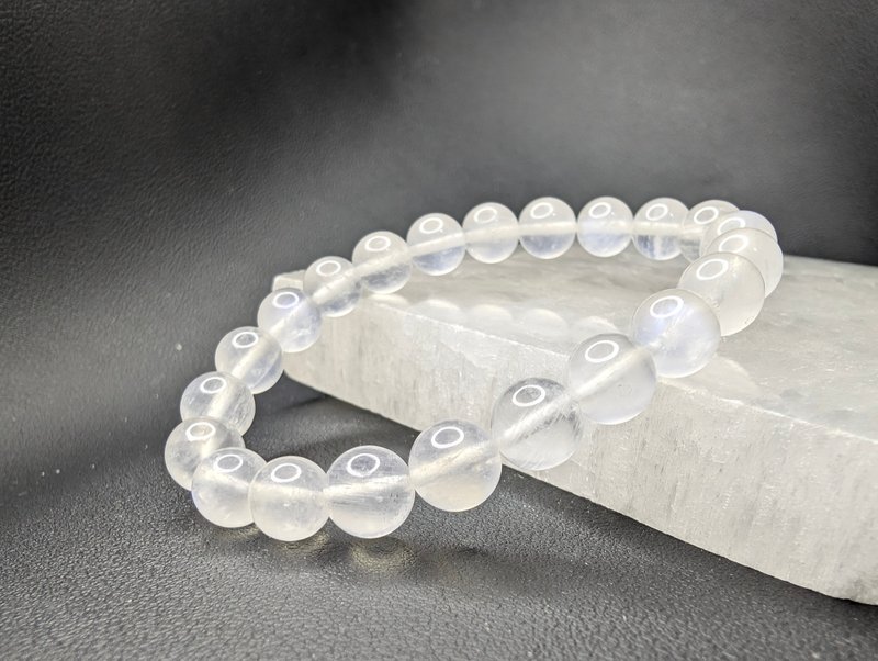 藍月光石 Moonstone 手串 手鍊 天然水晶 8.5mm - 手鍊/手環 - 水晶 