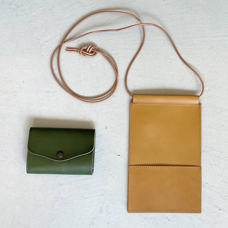[Toraki lucky bag] Tochigi leather Selectable color Nume leather tri-fold compact wallet & smartphone pochette - กระเป๋าสตางค์ - หนังแท้ สีดำ