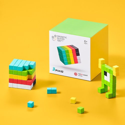 PIXIO PIXIO-100 磁性積木 - 像素藝術積木玩具 - 自由創意玩具 - 科技