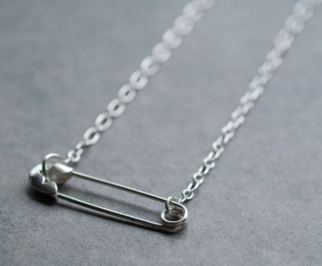 ✨ Silver925 ✨安全ピン　ネックレス　45センチ ✨ Silver925 ✨安全ピン ネックレス 45センチ