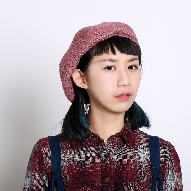 JOJA│Belle/ Strawberry Jam - Hats & Caps - Wool Pink