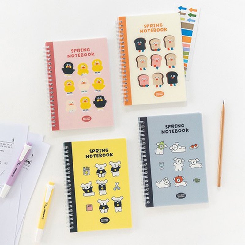 Romane Brunch brother B6 line & blank coil notebook - สมุดบันทึก/สมุดปฏิทิน - กระดาษ 