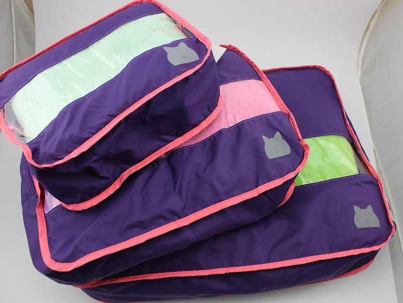Puss no Fuss Functional Soft Pak set- Purple - Toiletry Bags & Pouches - Polyester Purple