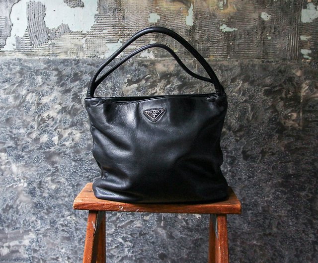 Prada, Bags, Vintage Authentic Prada Black Messenger Bag