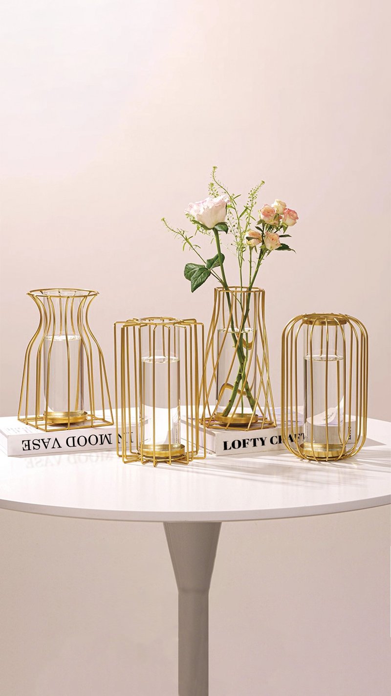 LOFY-鐵藝花器(璇柱/牛奶瓶/中柱) - 花瓶/花器 - 其他金屬 