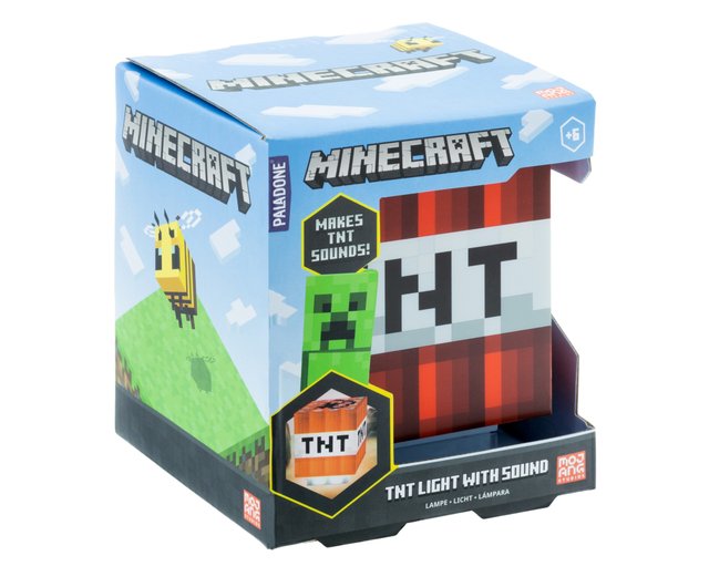Minecraft TNT 3D Figure Light - ショップ Paladone UK 照明・ランプ ...