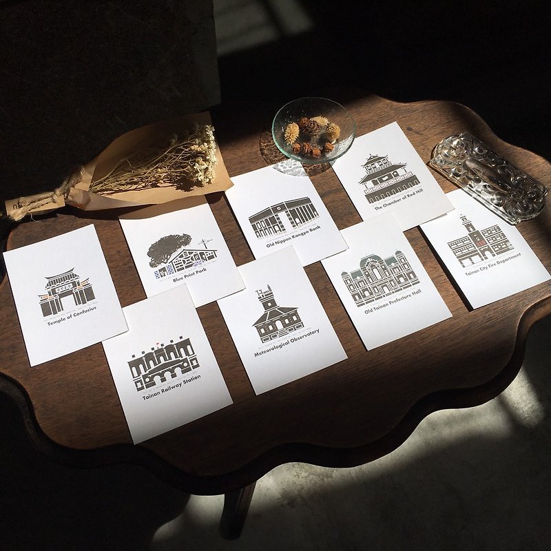 | Tainan Architecture Black and White Series | Postcards/A total of 9 styles - การ์ด/โปสการ์ด - กระดาษ หลากหลายสี