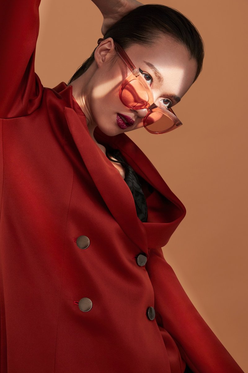 Supaluxe Cateyes Sunglasses - 眼鏡/鏡框 - 其他材質 橘色