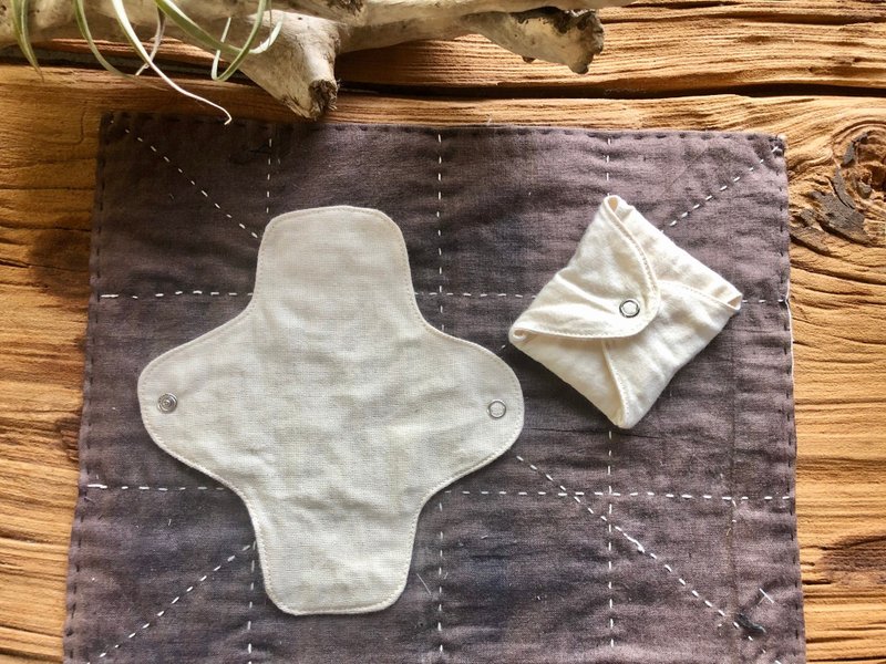 Fabric Sanitary PadOrganic Organic Cotton Series Fabric Pad Thin - Feminine Products - Cotton & Hemp White