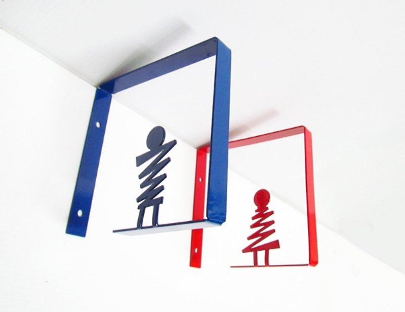 Side lock type lightning box toilet sign. The dressing room is listed. Toilet tag. Toilet sign - ของวางตกแต่ง - โลหะ หลากหลายสี