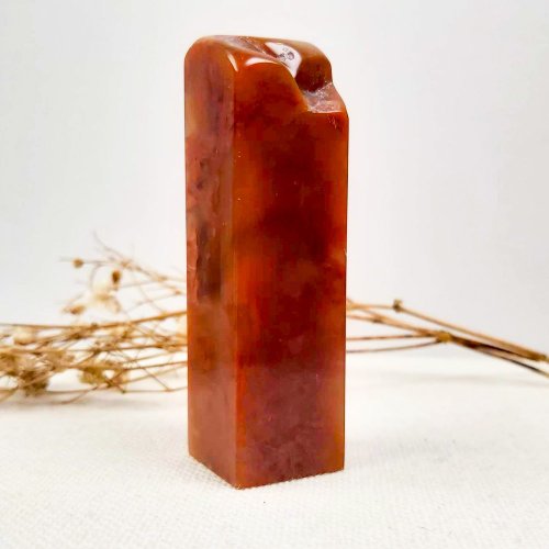 藝群人 客製化手工印章-|寮國石 1.9x1.9 cm|手工篆刻印章