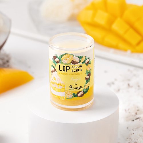 Scrubbit Yummy Lips! 2 in 1 : Lip Scrub & Serum, Mango Coconut