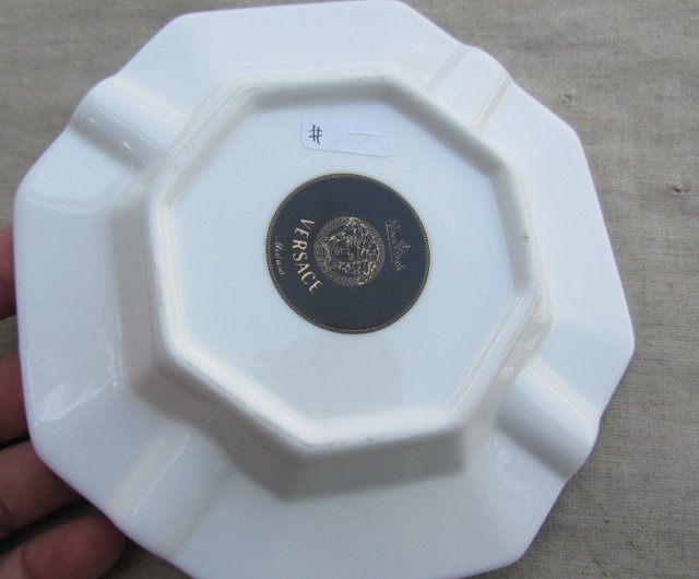 VERSACE Rosenstein 八角形灰皿 OLD-TIME】初期中古VERSACE セラミック灰皿 - ショップ OLD-TIME 置物