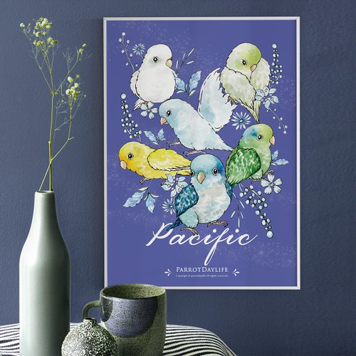 鸚味日誌ParrotDaylife 海報 / 太平洋鸚鵡圖鑑系列海報