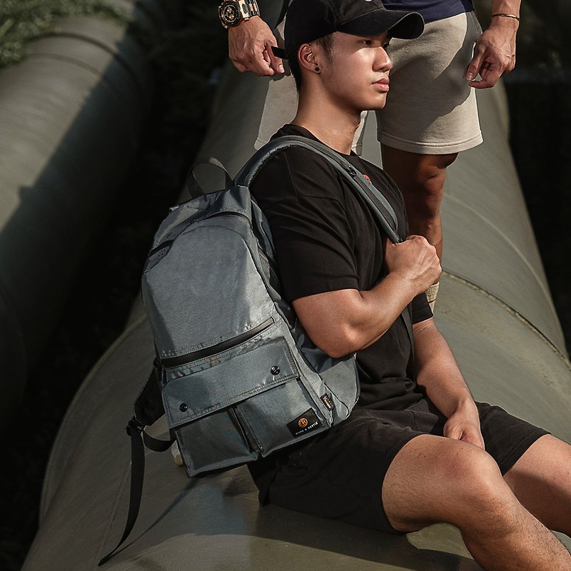 Leisure Sports Backpack Ultra Light Body Waterproof Hong Kong Brand Urbanist-Grey - กระเป๋าเป้สะพายหลัง - วัสดุอื่นๆ สีเทา