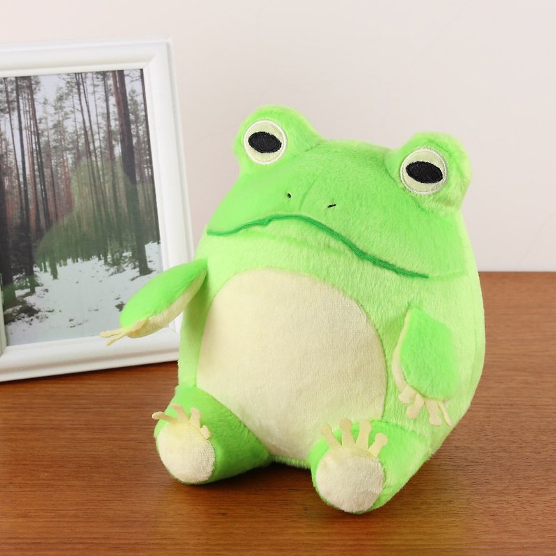 【Tamping animals】Taipei tree frog doll - Stuffed Dolls & Figurines - Polyester Green