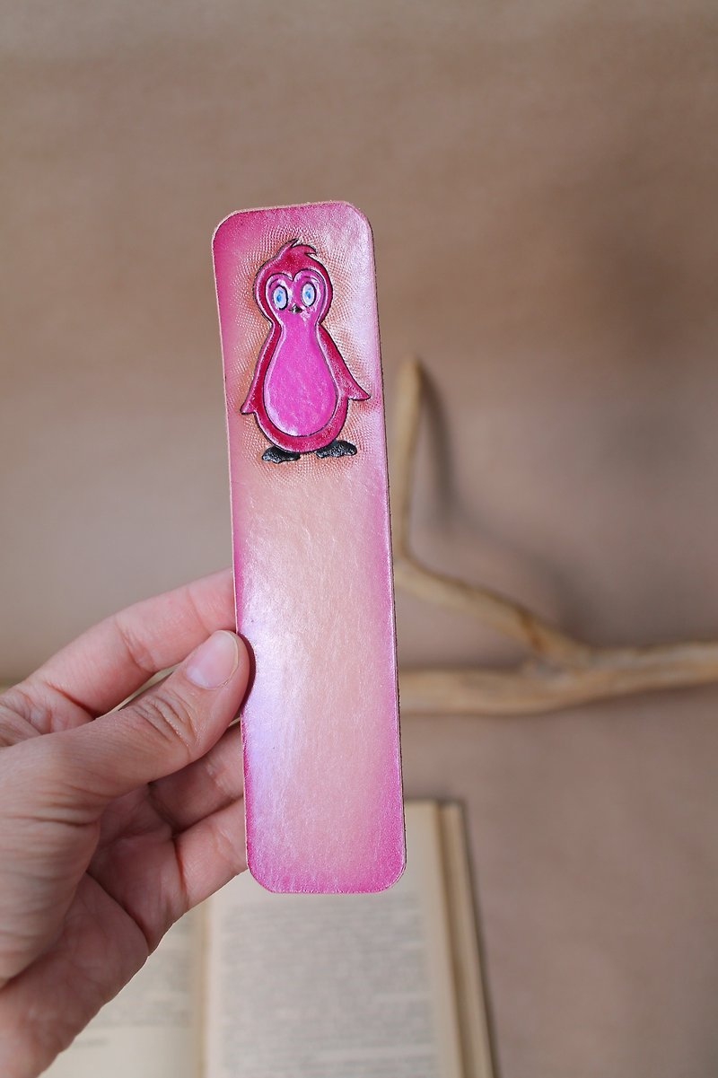 Bookmark Penguin leather bookmarks