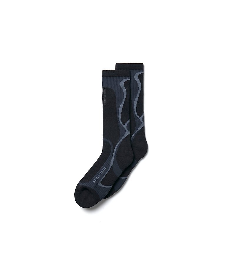 Xeric Shadow - Desert overcalf socks - Socks - Cotton & Hemp Black
