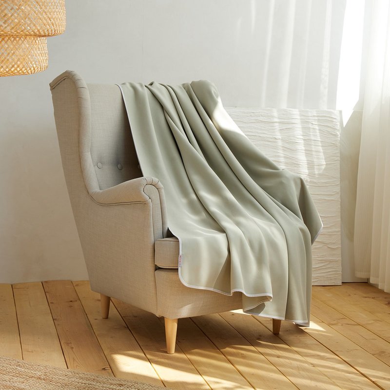 REBOOT - Revitalizing Thermal All-Purpose Blanket - Grey Willow - Knit Scarves & Wraps - Polyester Gray