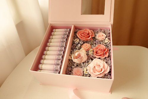 午後有花 | 花藝工作室 【母親節禮物】有錢花盒-高質感粉紅款