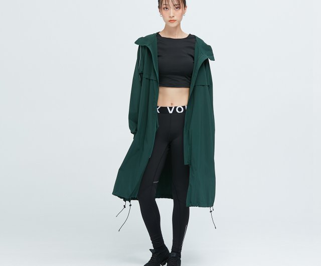 jun06。オブシディアン WIND BREAKER サイズXL 日本製 UV耐性のある軽量撥水ロングウィンドブレーカージャケット - パイン