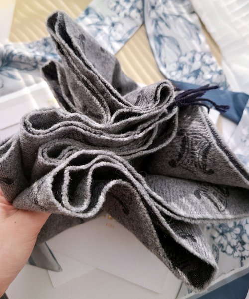 中古 一点物 CELINE 老眼 凱旋門 ウール ブランケット ブランケット