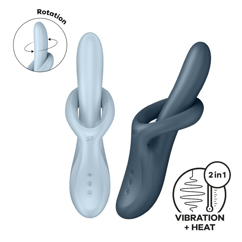 德國 Satisfyer Heat Flex 4 旋轉加熱雙馬達按摩棒 - 情趣用品 - 其他材質 