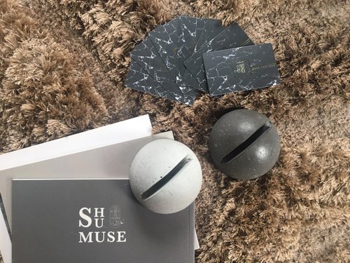 曙muse feather 曙MUSE 半圓球體水泥名片架 辦公室 擴香石 手作 創意