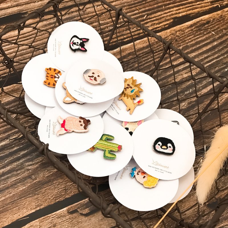 刺繡燙貼/胸章/別針- 未上架款式 | Littdlework - 胸針 - 繡線 